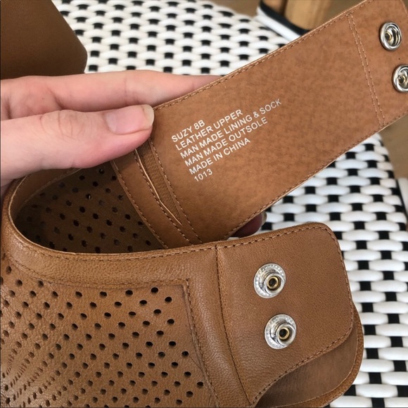 Steve Madden Tan Suzy Open-Toe Booties - Picture 7 of 8